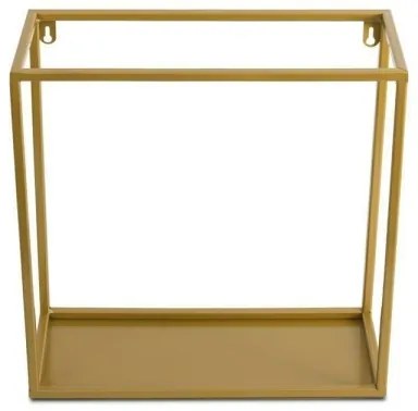 Poliță de perete aurie 35x35 cm
