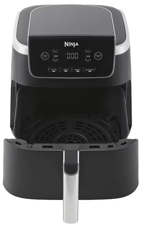 Friteuza cu aer cald Ninja AF140EU PRO, 1750W, 4.7 L, 40-240°C, 4 programe, Timer, AirCrisp, Acoperire antiaderenta, Negru