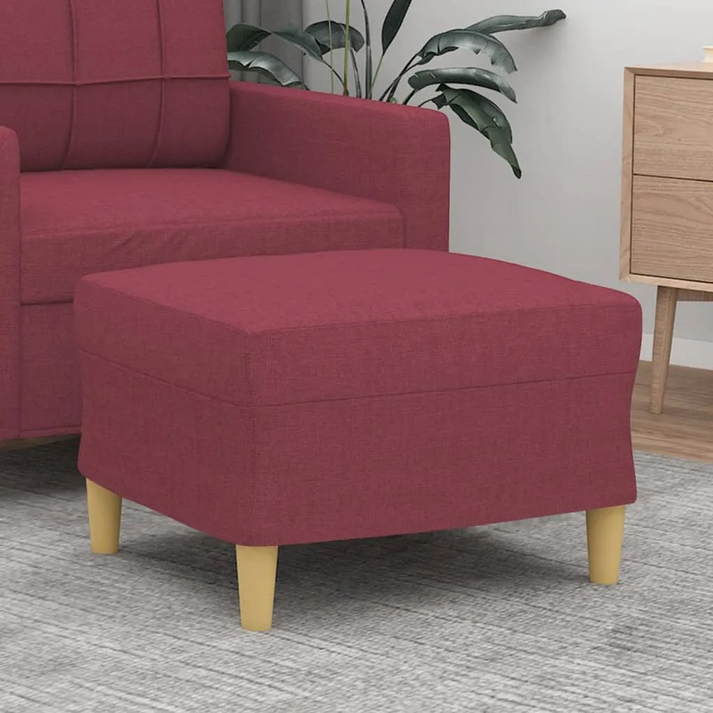 vidaXL Taburet, roșu vin, 60x50x41 cm, material textil