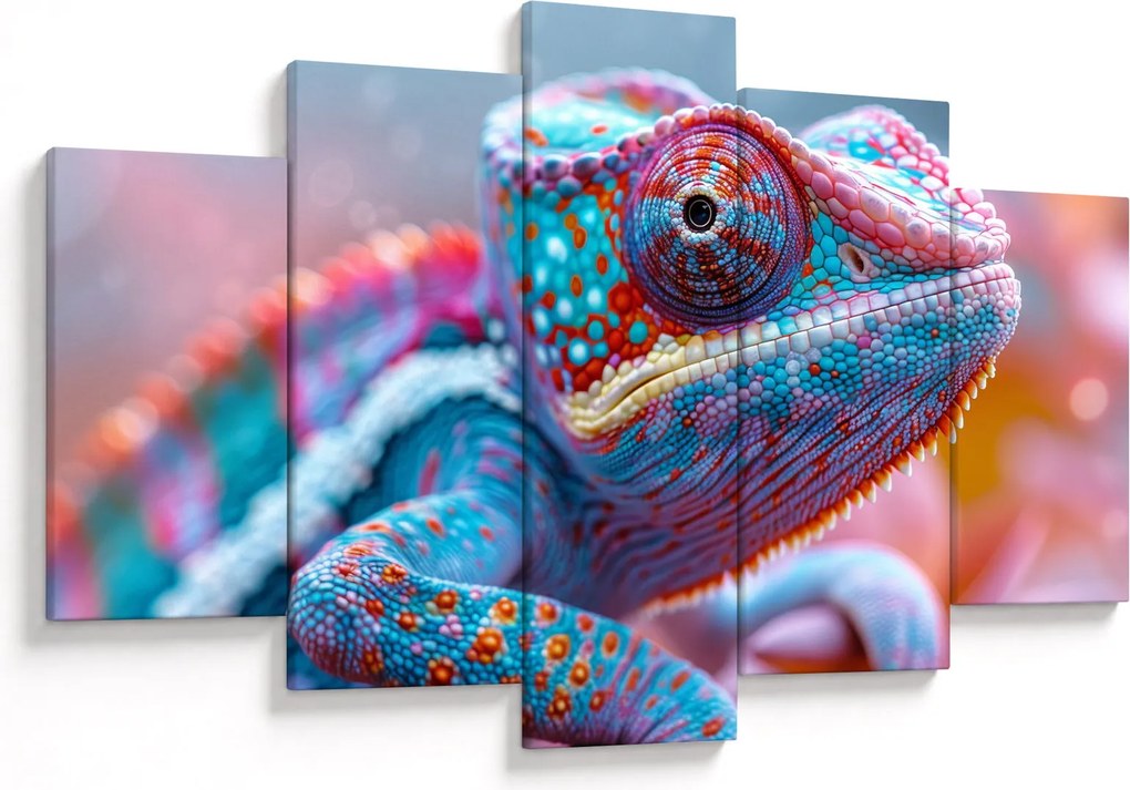 Tablou - Cameleon colorat (150x105 cm)