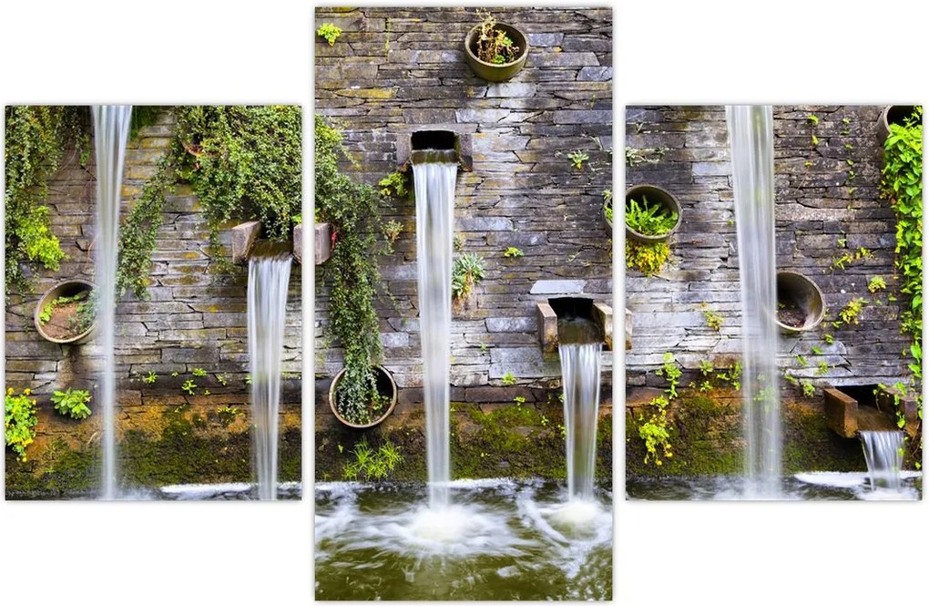 Tablou - Zid de piatră, Hamburg, Germania (90x60 cm)