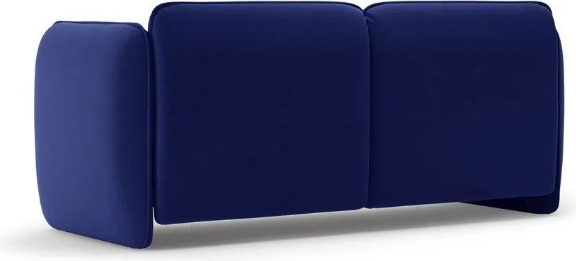 Canapea albastră cu tapițerie din catifea 168 cm Georgia – Micadoni