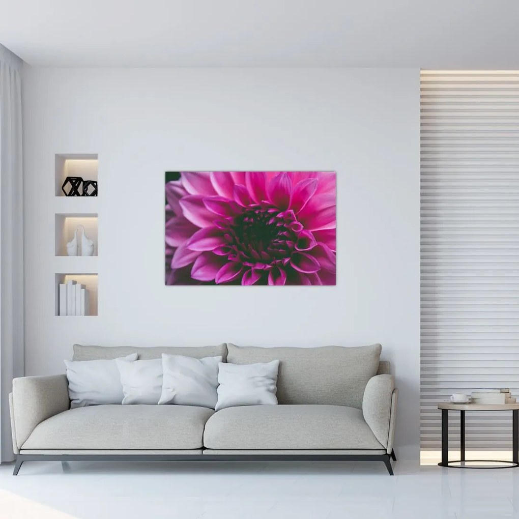 Tablou cu floarea roz (90x60 cm)