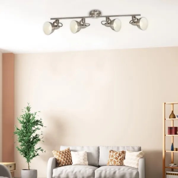 Briloner 2049-042 - Corp de iluminat cu spoturi 4xE14/40W/230V, argintiu