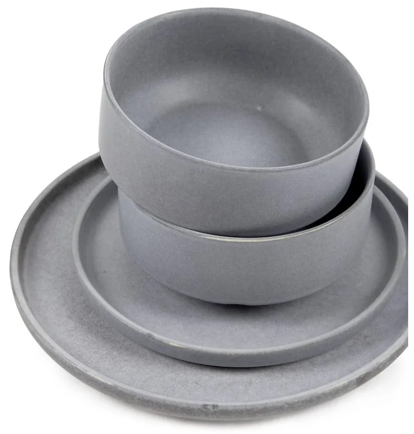 Set 18 vase din gresie Bonami Selection Malia, gri