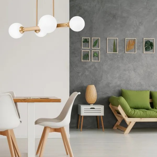 Lustră pe tijă ASTRO 4xG9/5W/230V aurie