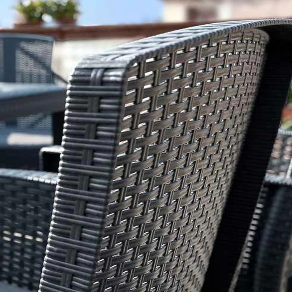 Set mobilier de grădină Hellma 4+1, grafit