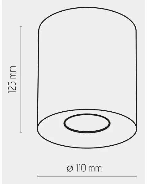 Spot ORION 1xGU10/10W/230V auriu