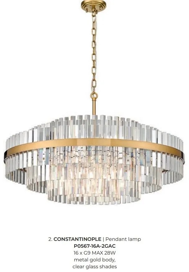 Lustra suspendata design deosebit CONSTANTINOPLE 80cm