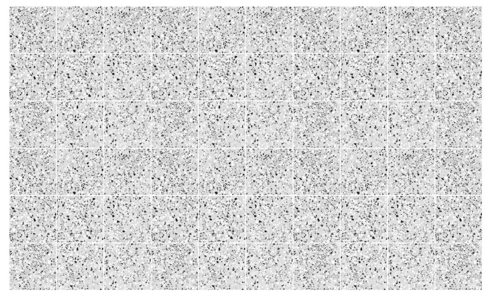 Set 60 autocolante Ambiance Terrazo, 15 x 15 cm