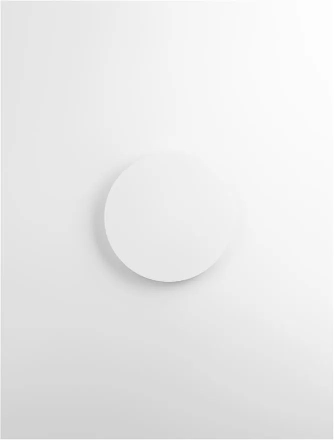 Aplica LED de perete design ambiental CYRCLE 30cm alba