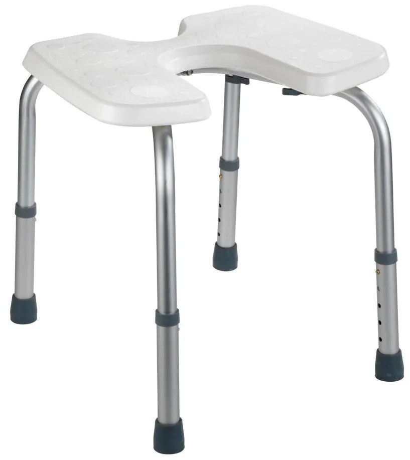 WENKO 206051100 - Scaun SECURA 46x53,5 cm alb/argintiu