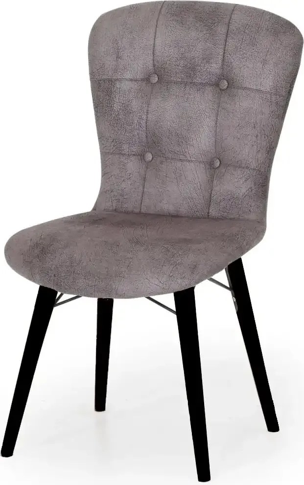 Scaun living tapitat gri Beluga Homs