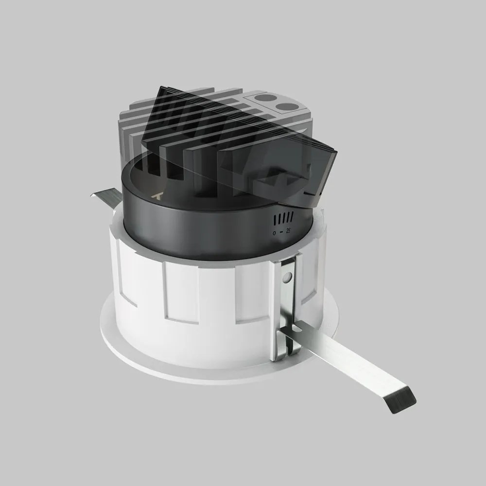 Spot LED incastrabil design tehnic Wise alb