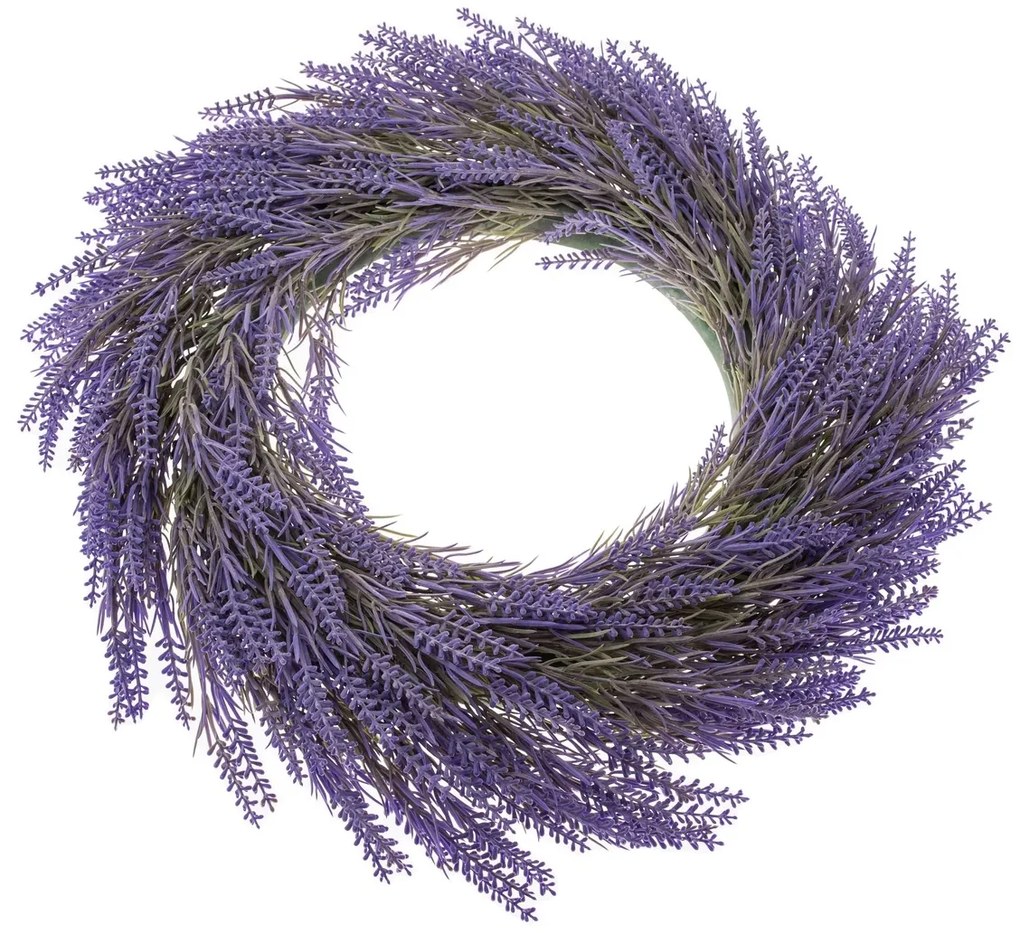 Ghirlanda artificială Lavandă, diametru 65 cm