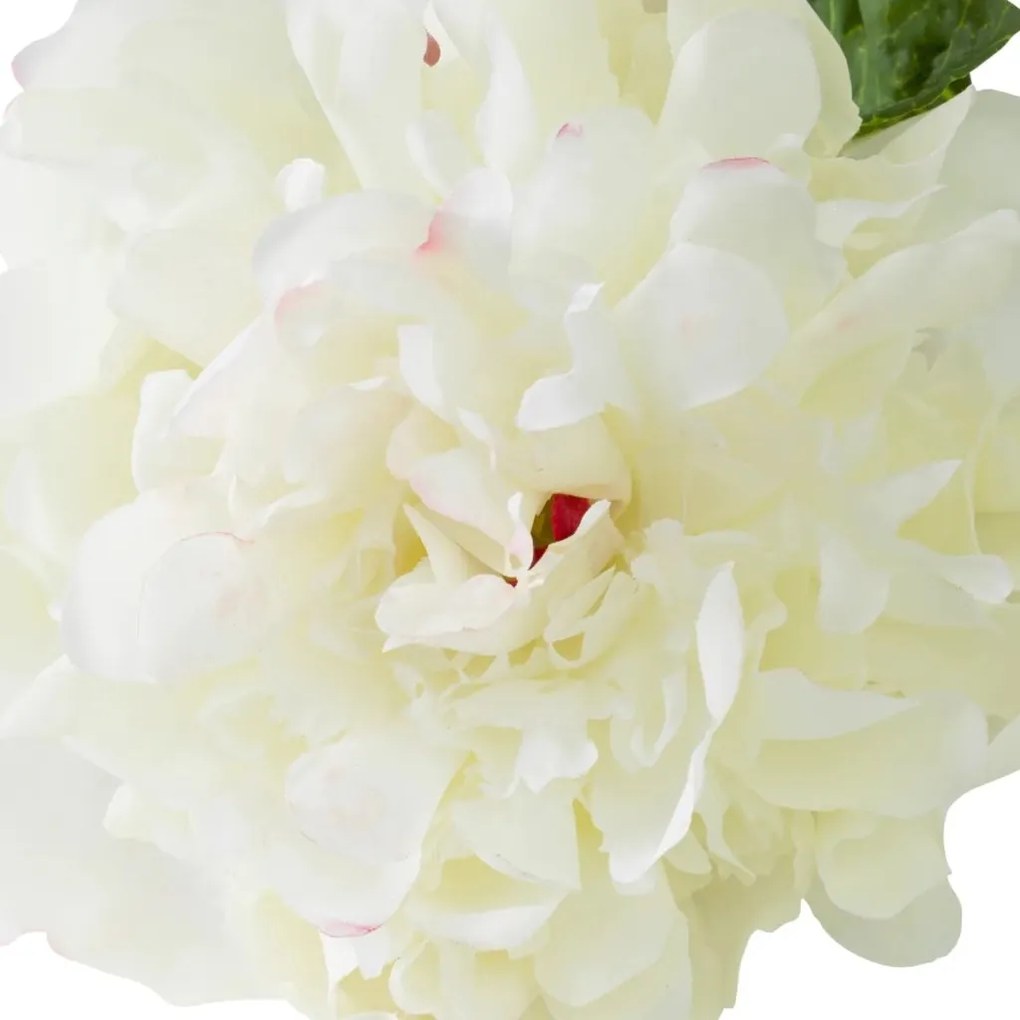 Buchet artificial LUX din 48 de bujori albi, Peonies