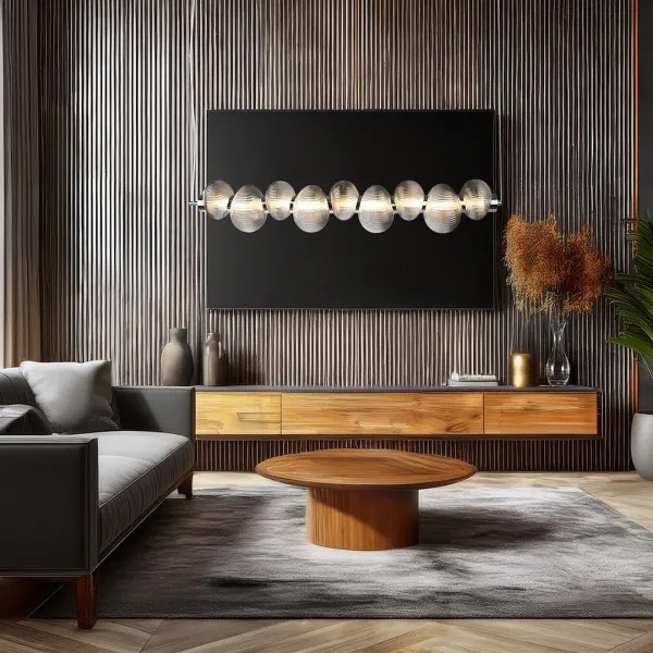 Lustră LED suspendată pe cablu BOLLA LED/32W/230V, crom lucios/gri fumuriu