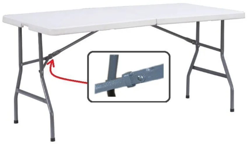 Masă pliabilă de catering pentru grădină Lățime: 70 cm | Lungime: 153 cm