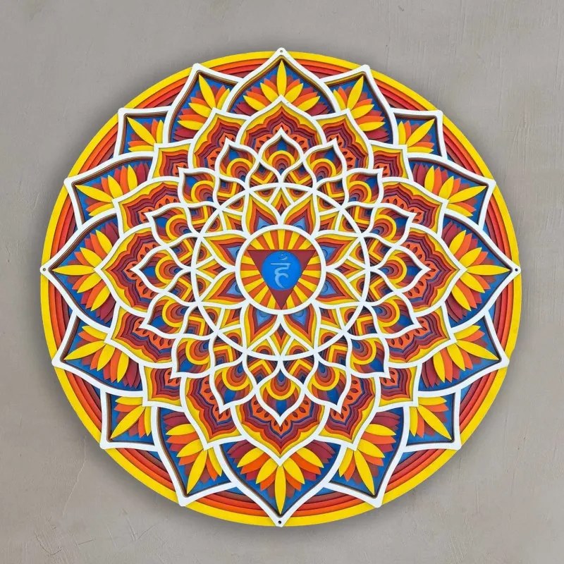 SENTOP | Mandala din lemn pe perete cu energie feng shui | până la 90 cm