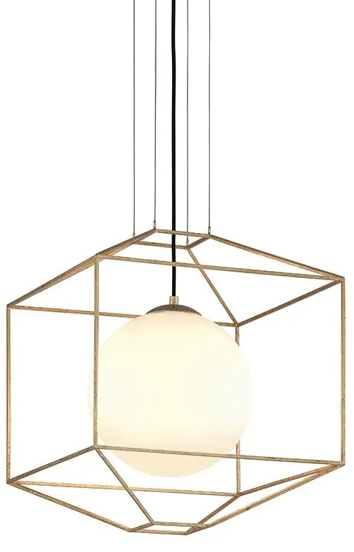 Pendul LUX design deosebit SILHOUETTE small, cu abajur sferic din sticla
