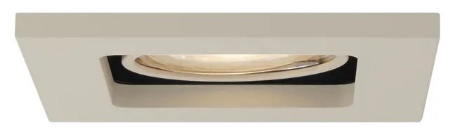 Set de 6 spoturi încastrate moderne bej GU10 50mm rotative și înclinabile - Qure