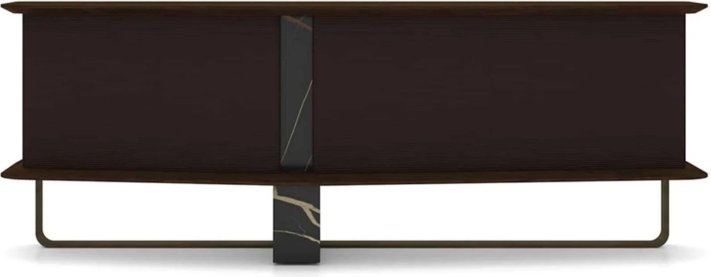 Bufet lemn masiv Maura Negru, 230 × 83 × 58 cm