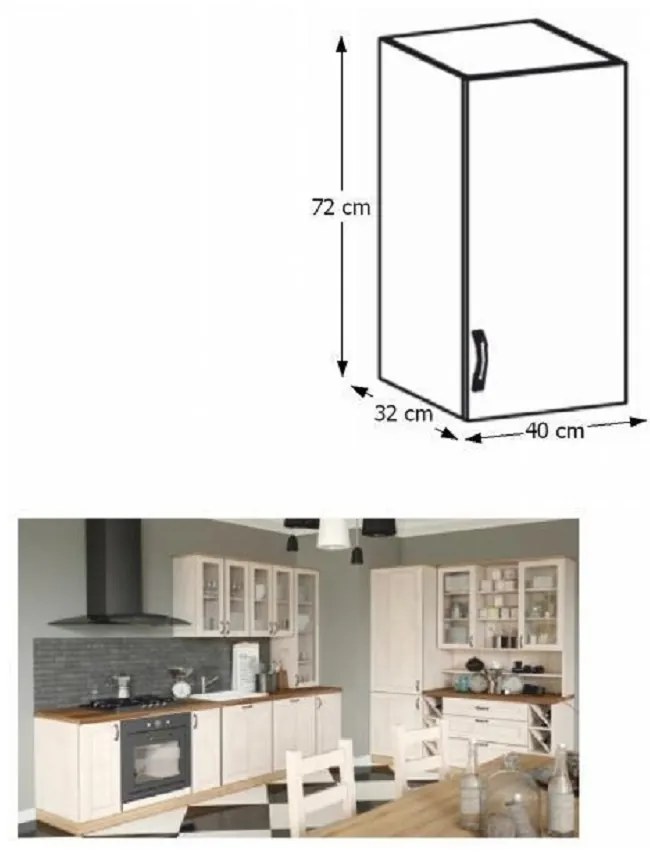 Dulap superior de bucătărie Regnar G40. 788733