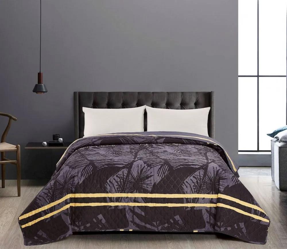 Cuvertură reversibilă pentru pat dublu cu motive exotice Lăţime: 200 cm | Lungime: 220 cm