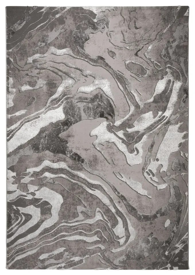 Covor gri/argintiu 160x230 cm Marbled – Flair Rugs