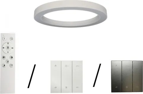 Plafonieră LED, 80 W, 230 V, 3000/4000/6500 K, Ø 80 cm, alb