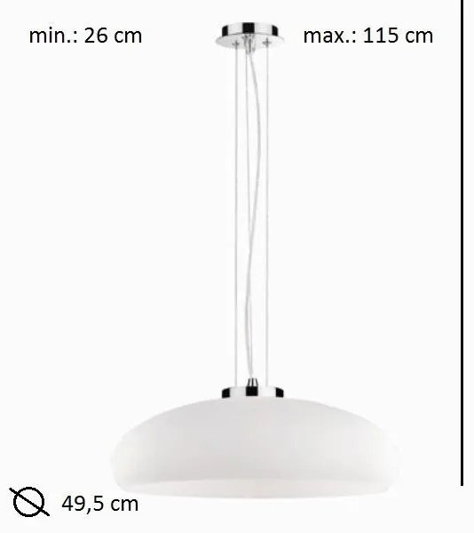 Pendul modern diametru 50cm ARIA SP1 D50 BIANCO 059679