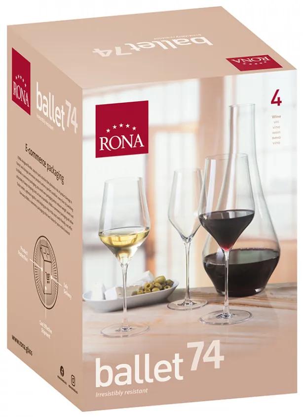 Set pahare de vin Rona Ballet 7457 740ml, 4 buc 1005280