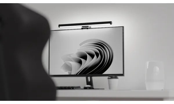 Corp de iluminat LED dimabil pentru monitor LEVANO LED/5W/5V 3000-6000K negru