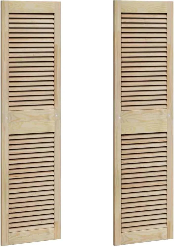 vidaXL Ușă de Dulap cu ușă 2 pcs natural 39,5 x 2,1 x 140,5 cm