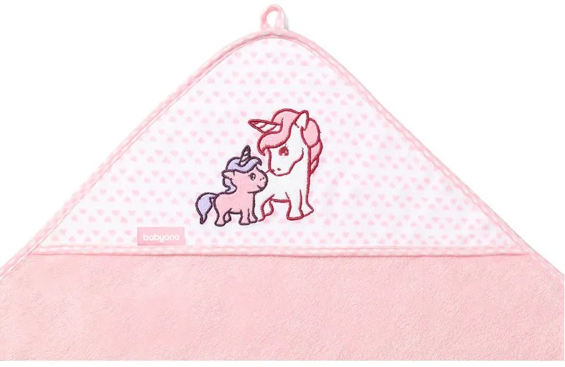 Prosop Bebelusi Fibra Bambus Cu Capison Cu Broderie Unicorni Roz BabyOno 346/01