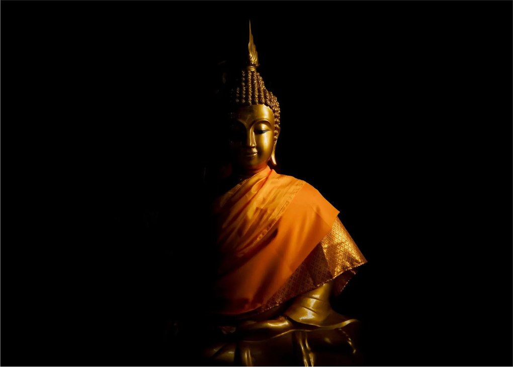 Tablou - Statuia lui Buddha de aur (70x50 cm)
