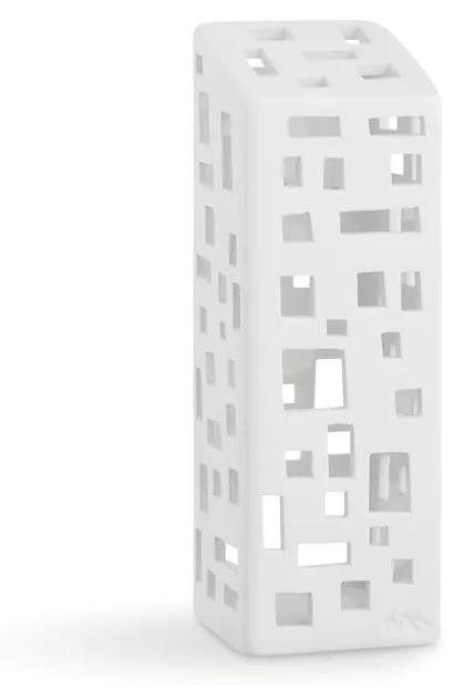 Sfeșnic din ceramică Kähler Design Urbania Lighthouse High Building, alb