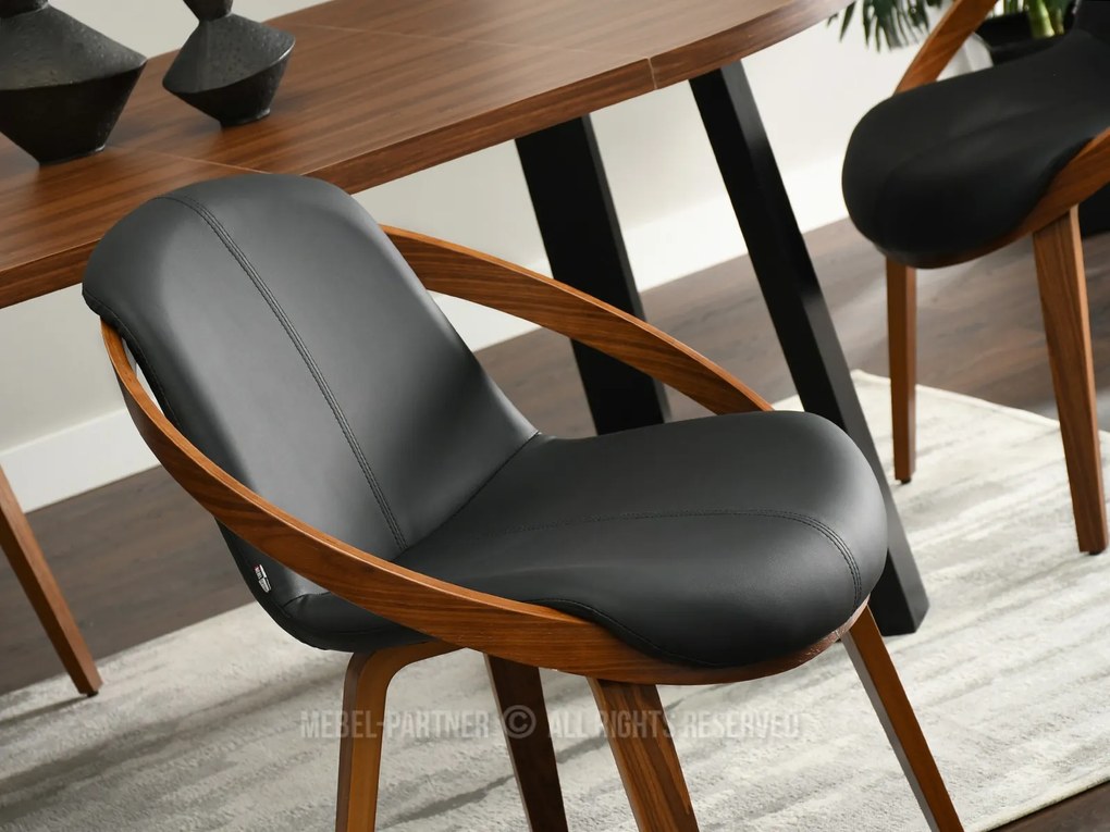Scaun Lila K (negru + nuc). 1111105