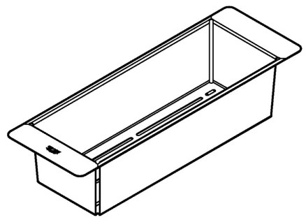 GROHE 40852SD0 - Strecurătoare multifuncțională 450 × 150 × 100 mm, inox