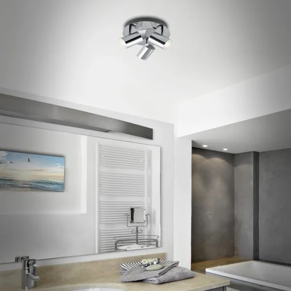 Briloner 2731-038 - Lampă spot CUP 3xGU10/5W/230V IP44 crom lucios