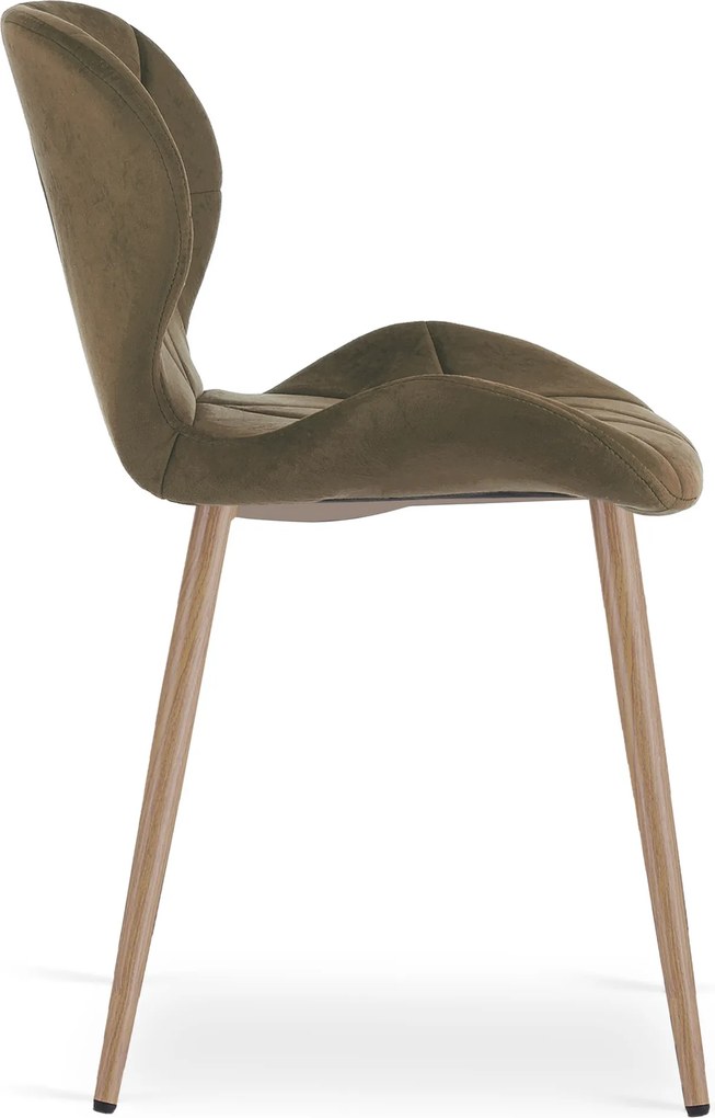 Scaun de masa MANGO VELVET, maro