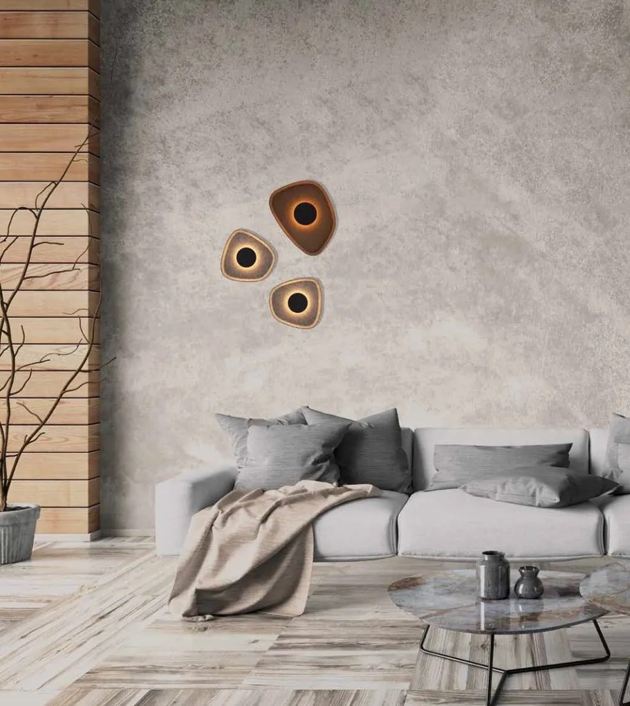 Aplica LED design modern decorativ ACOUSTIC negru/gri