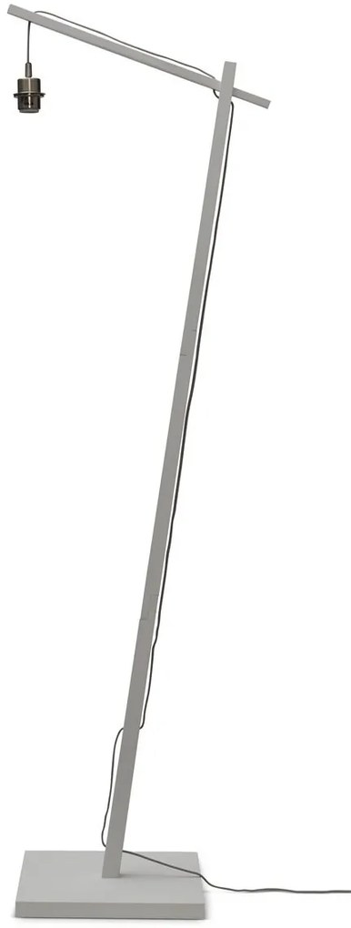 Lampadar eco din bambus Cango L white/60x25 nat