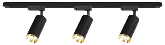 Spot pe șină MICA 3xGU10/10W/230V negru/auriu