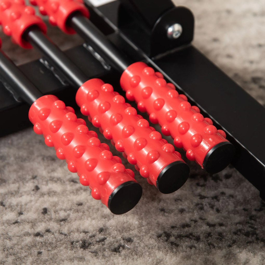 HOMCOM Bicicleta de antrenament portabila reglabila pe inaltime cu afisaj LCD si role pentru masaj la picioare pentru varstnici, Batrani | AOSOM RO