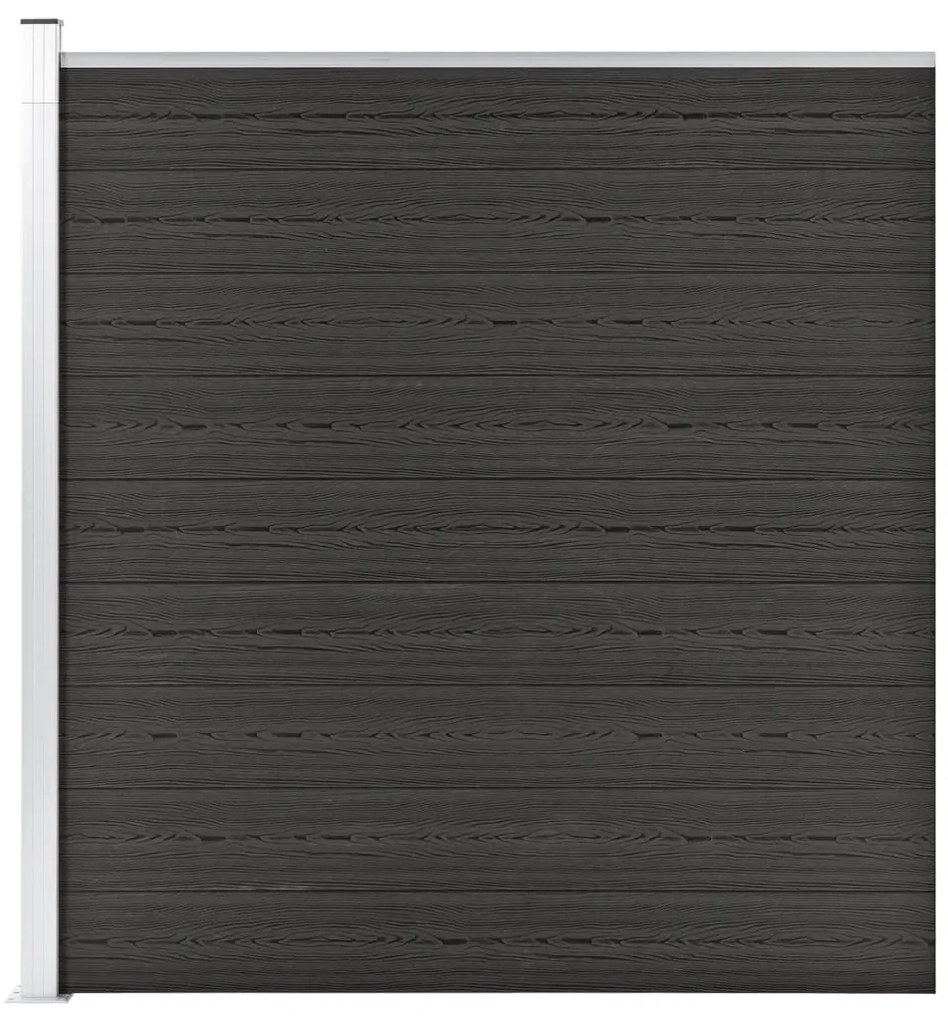 vidaXL Gard de grădină, gri, 175x186 cm, WPC