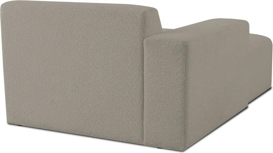 Modul pentru canapea maro deschis cu tapițerie din stofă bouclé (cu colț pe partea stângă ) Roxy – Scandic