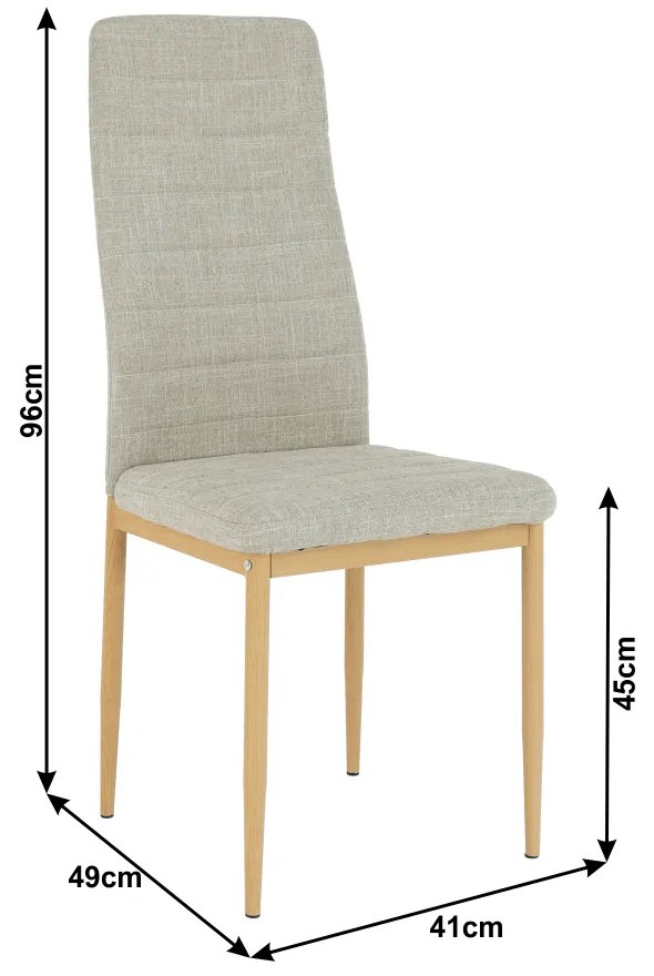 Scaun de sufragerie Collort nova (bej + fag). 744540