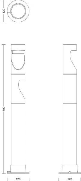 SET 3x lampă LED de exterior Philips GARDENLINK DESI LED/1,5W/230V 2700K IP44