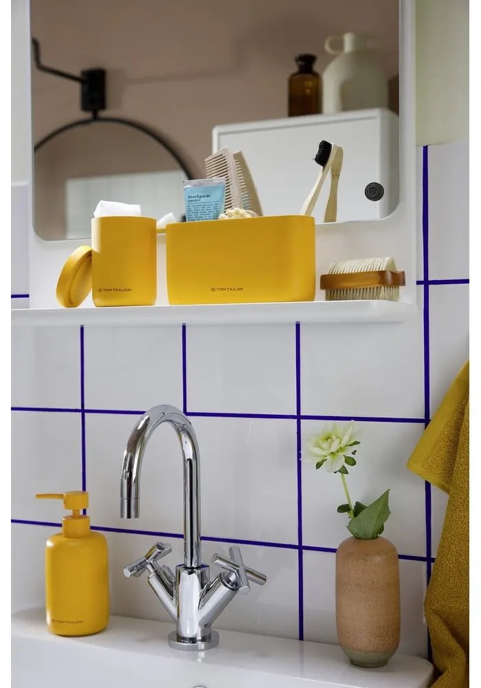 Suport pentru periuța de dinți galben muștar din polirășină Tom Tailor T-Color Bath – Wenko